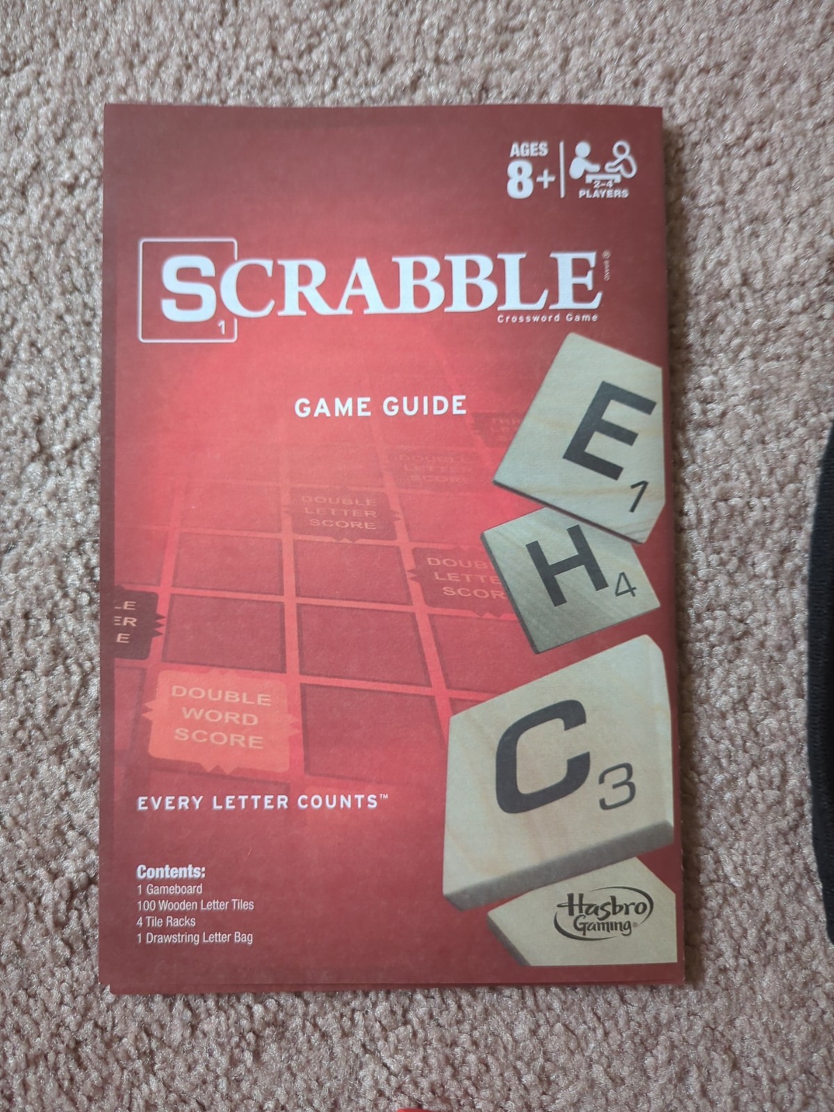 Scrabble Board Game 2013 Hasbro COMPLETE