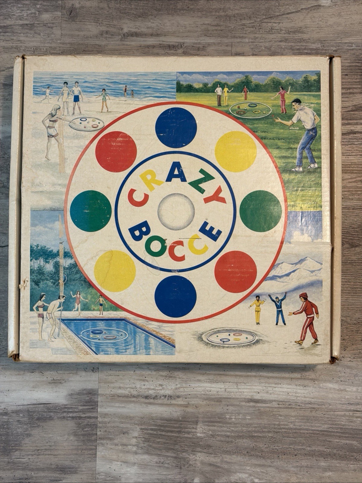 Vintage CRAZY BOCCE Rare 1986 Complete Game Original Box USA HTF All Ages