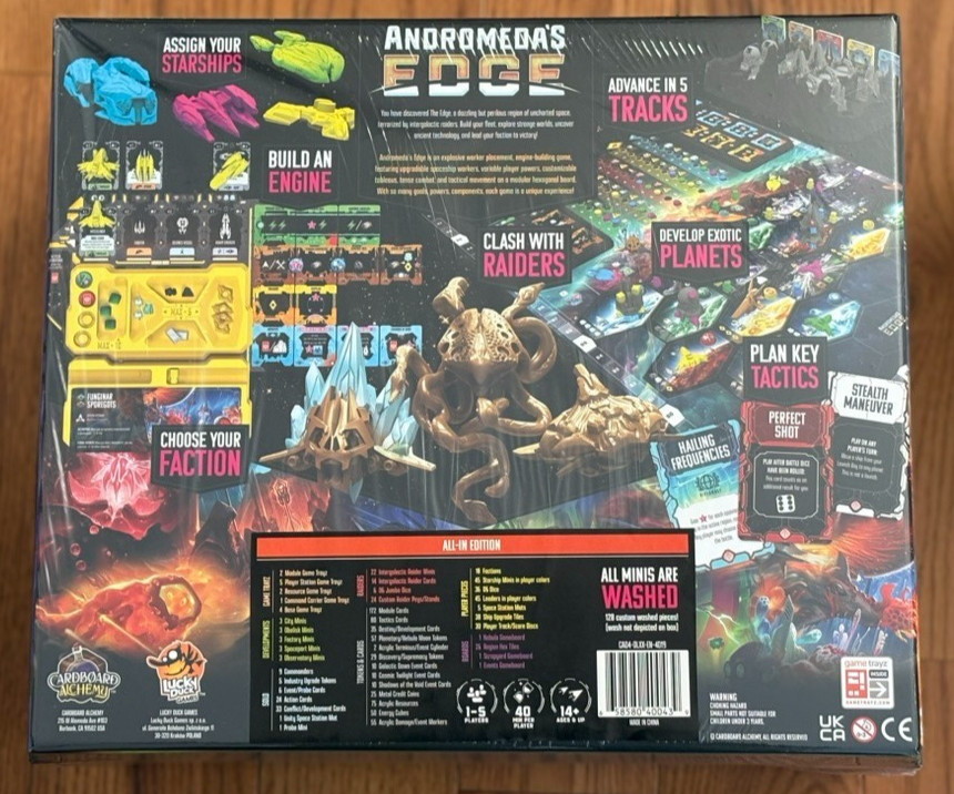 NEW Cardboard Alchemy Andromeda’s Edge Deluxe All-In Edition Gamefound Exclusive