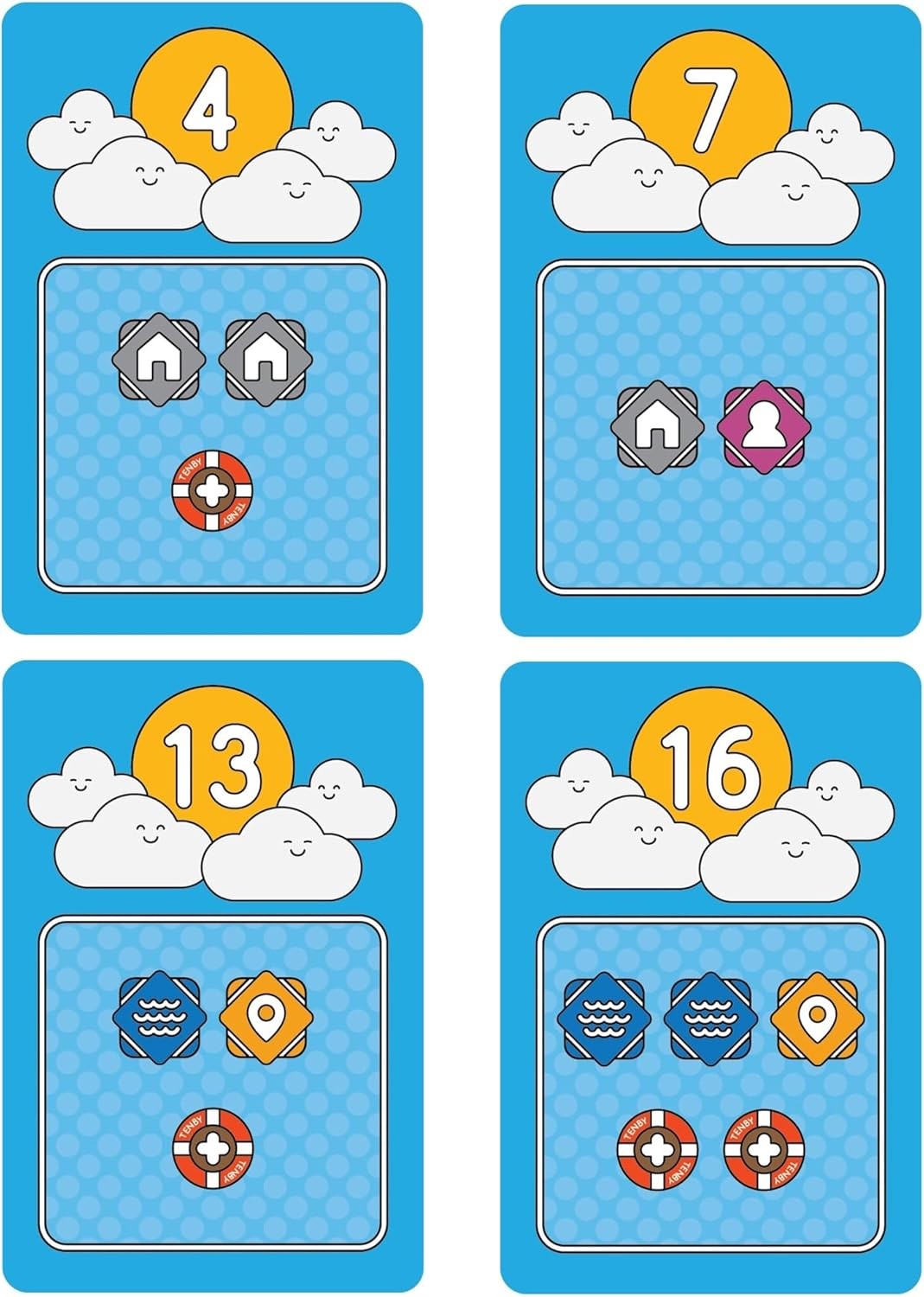 Mighty Boards: Tenby – Matching Card Game, Action Drafting, Street Building Comp