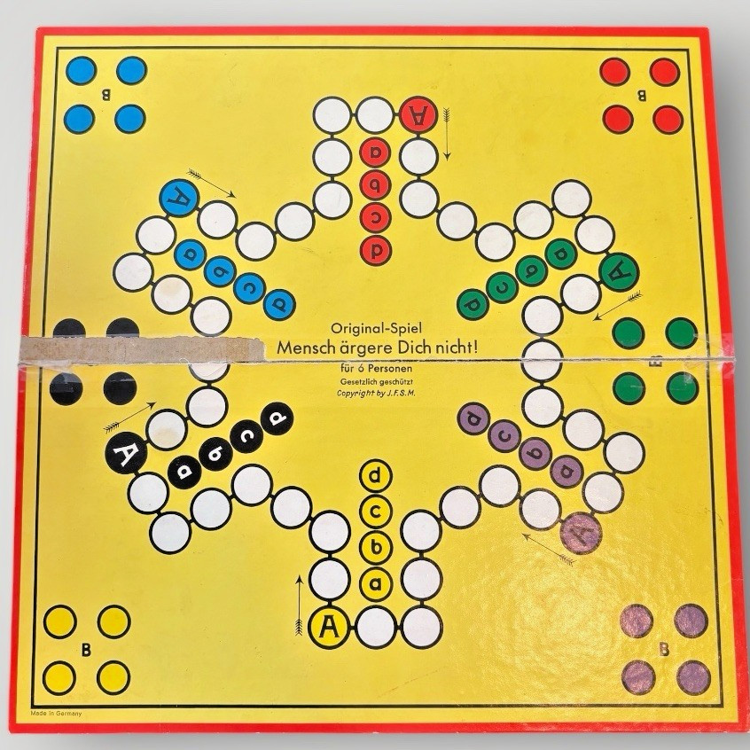 Mensch Argere Dich Nicht 1960s German Board Game Vtg Josef Friedrich Schmidt JFS
