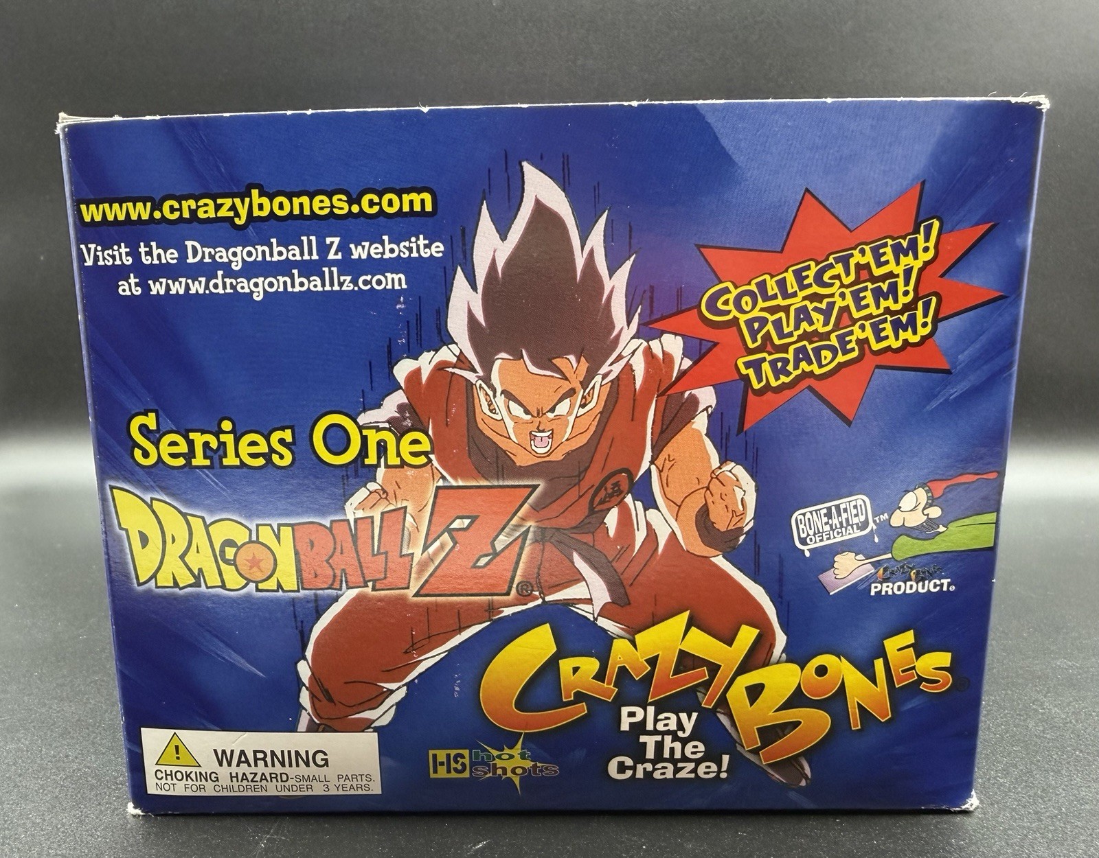 Australian Crazy Bones Dragon Ball Z Display Box w/ 2 Packs Chance Gold Figure