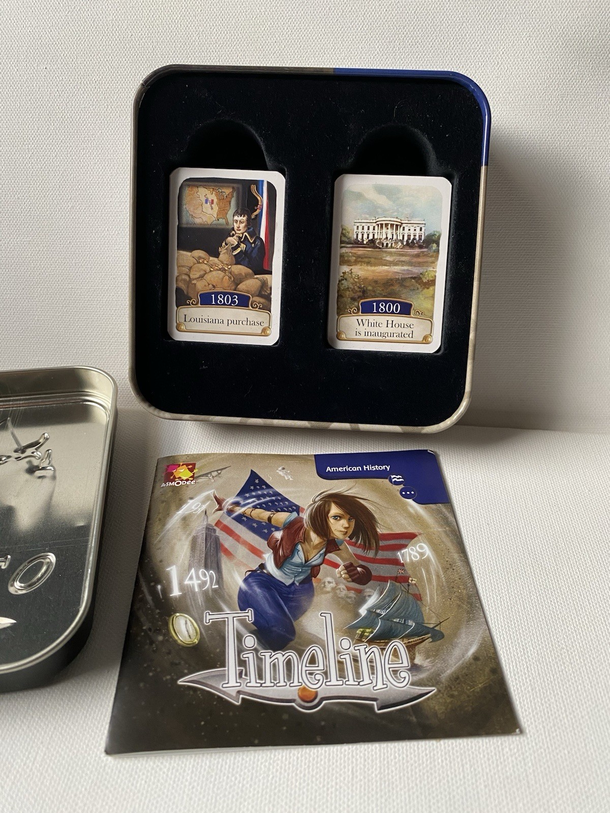 Timeline: American History – Asmodee Complete 110 Cards and Instructions