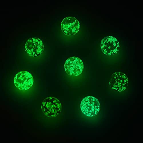 48 Pieces Marbles Glow in The Dark for Kids Mixed Colors 0.4 Inch, Green