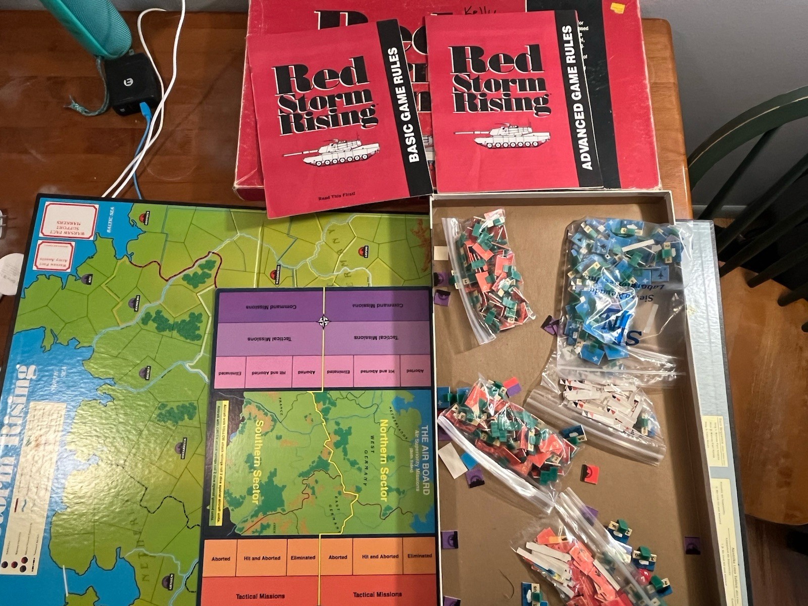 TSR Red Storm Rising Board Game 1988 Tom Clancy Cold War Wargame Complete