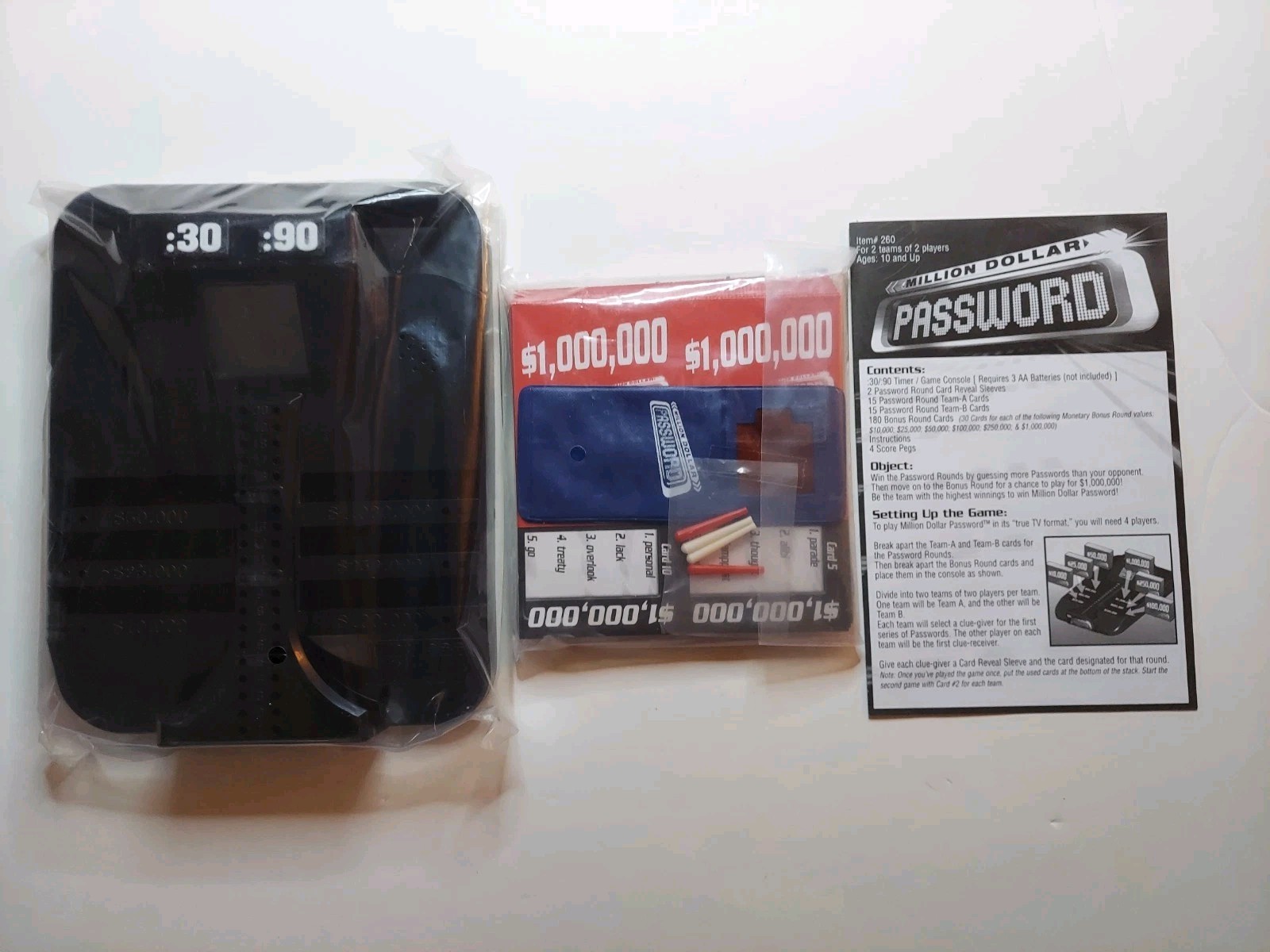 Million Dollar Password Card Game Family Game Ages 10 And Up 3+ Players sealed