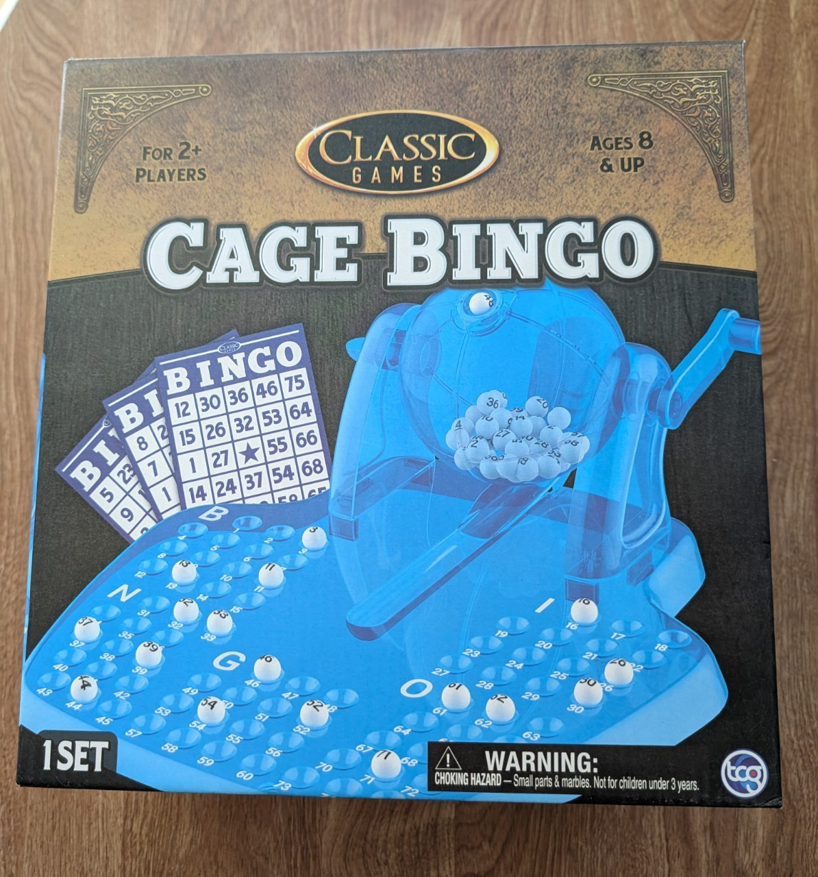Classic Games Bingo Set Ages 8 + Rolling Cage Ball Selector New Sealed Box