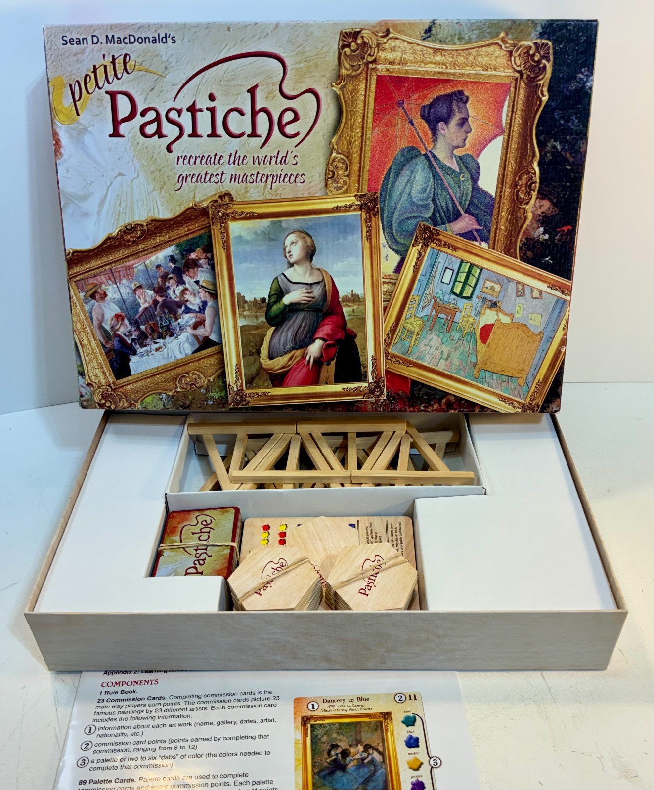 PETITE PASTICHE Tile Card Game By Sean D. MacDonald 2014 Gryphon Games COMPLETE