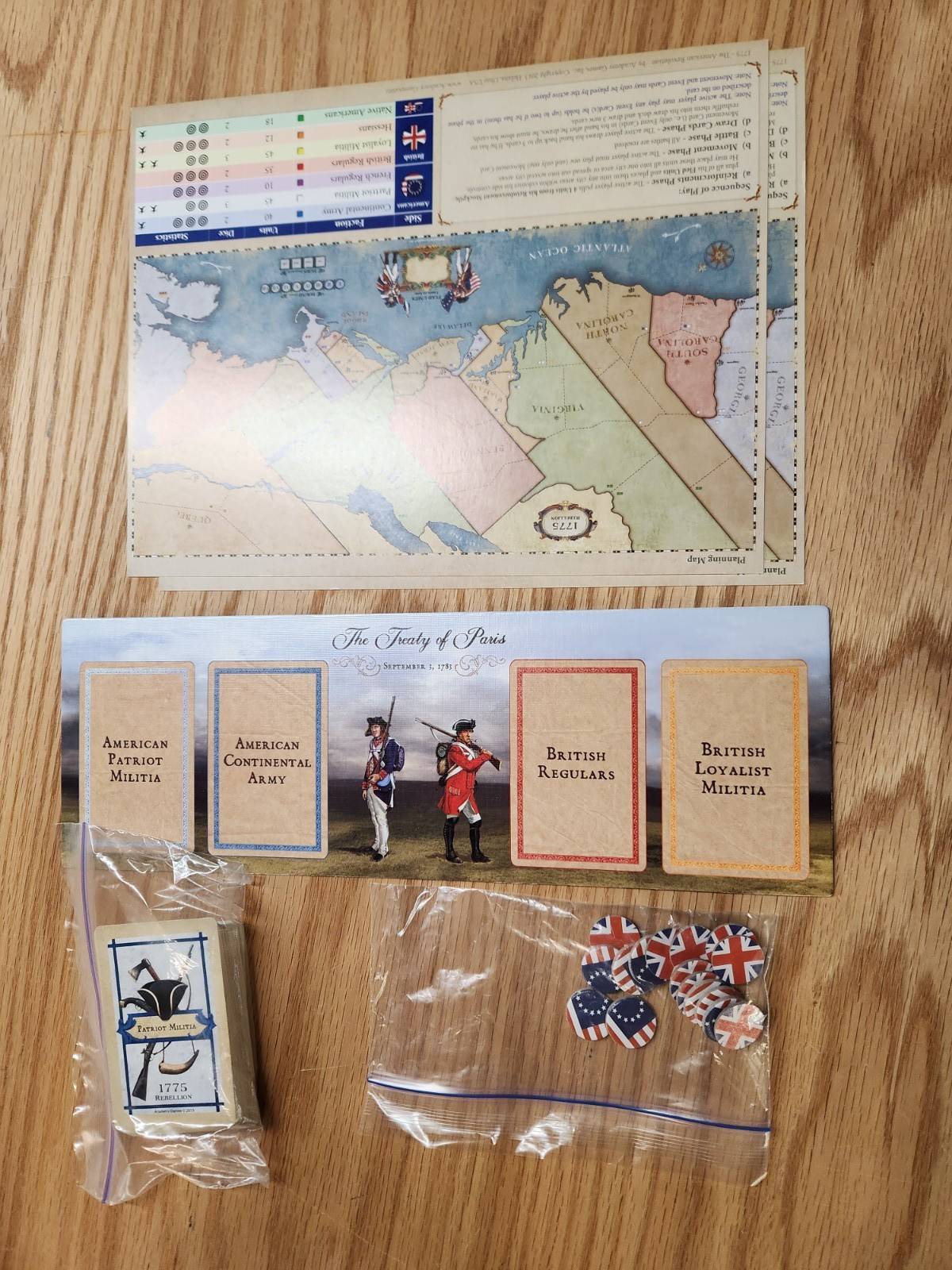 1775 The American Revolution Board Game *USED, COMPLETE*