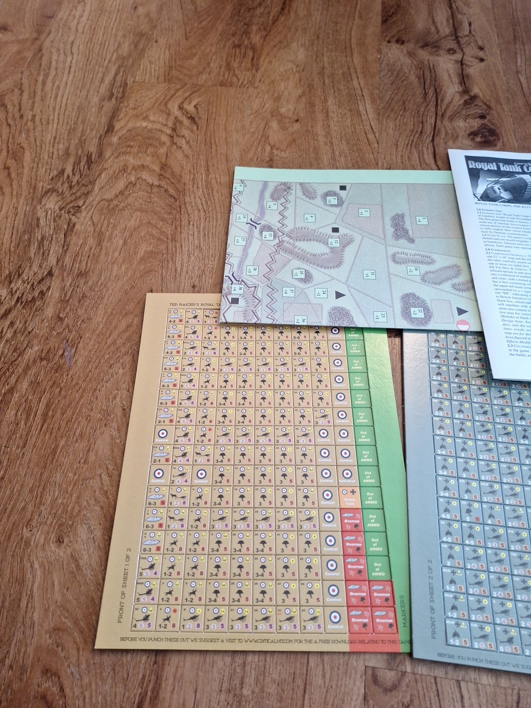 Royal Tank Corp Moments in History Game Complete Unpunched