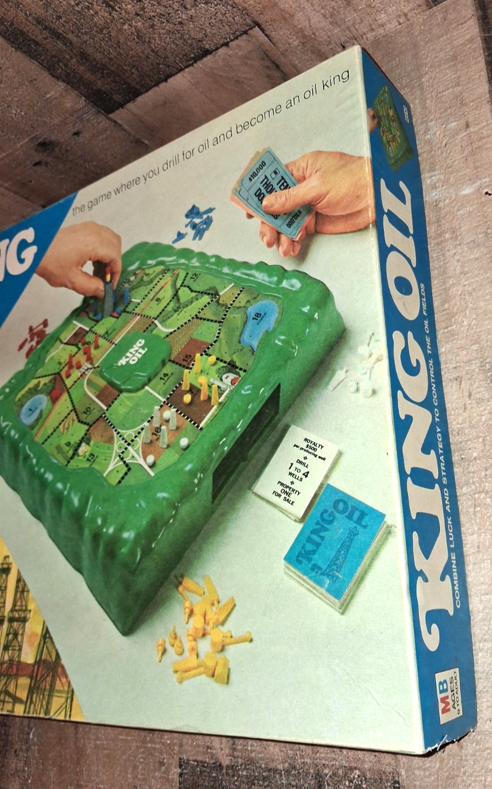 Vintage Milton Bradley King Oil 1974 Complete No. 4410 Nice Please Read