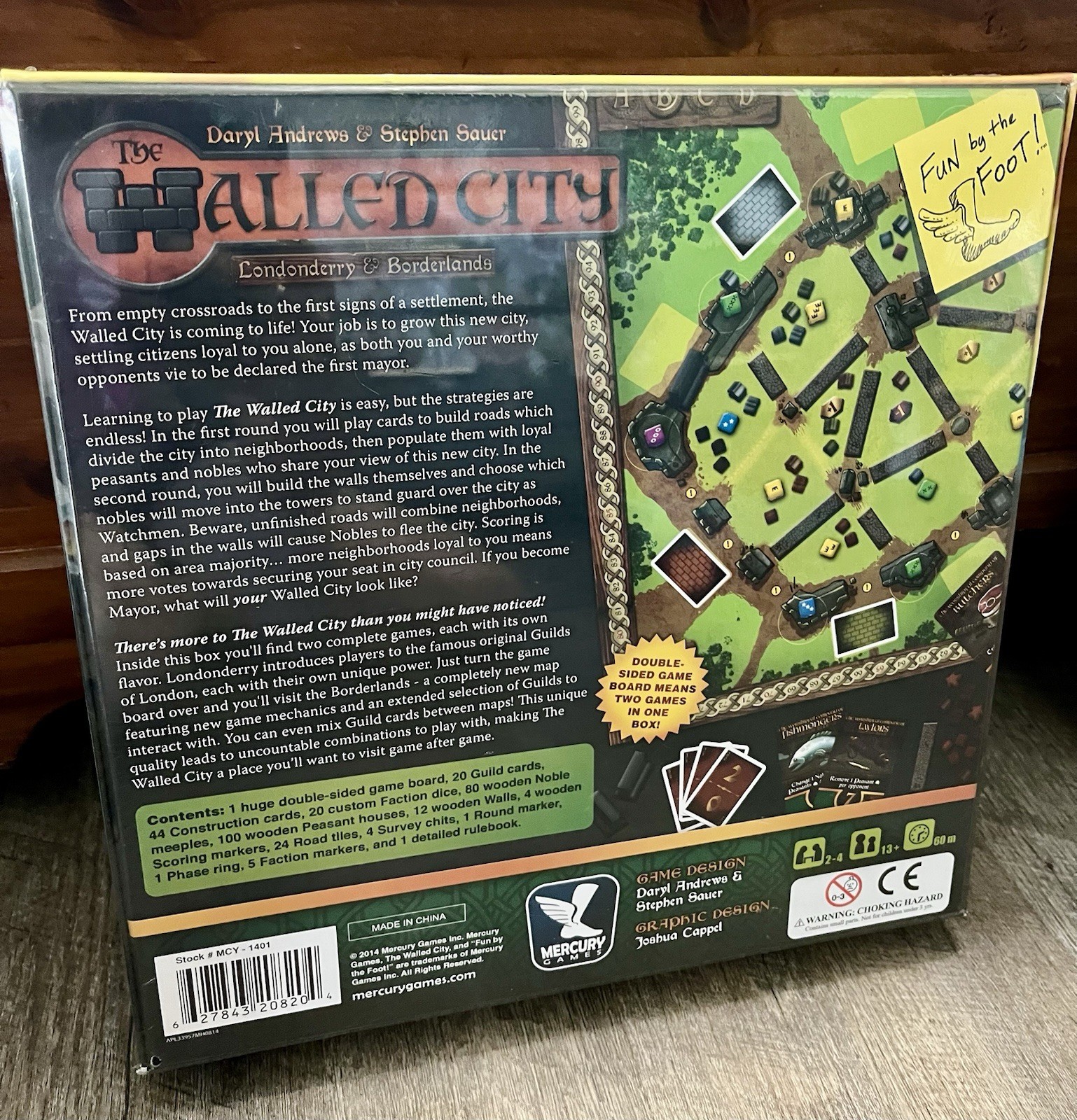 The Walled City Londonderry & Borderlands Board Game Mercury Games Sealed 13+