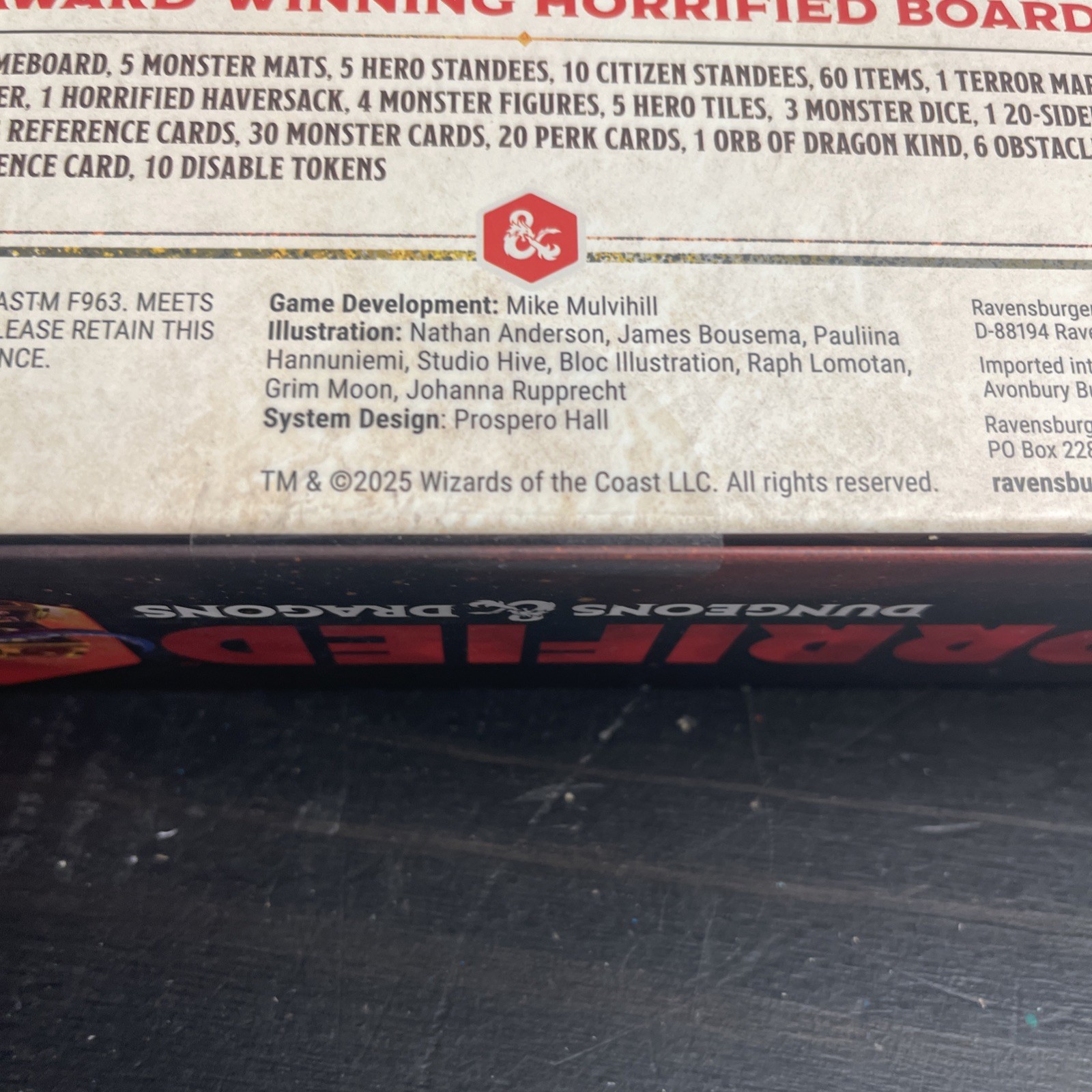 Ravensburger Horrified: Dungeons and Dragons Board Game