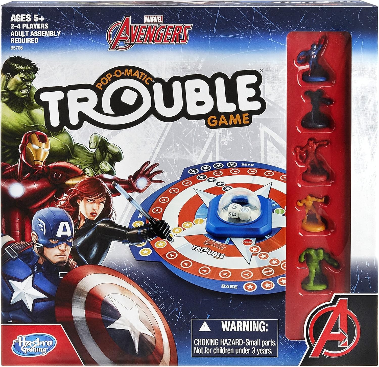 Marvel Avengers 2015 Pop-O-Matic TROUBLE Board Game SEALED Super Hero’s Shield