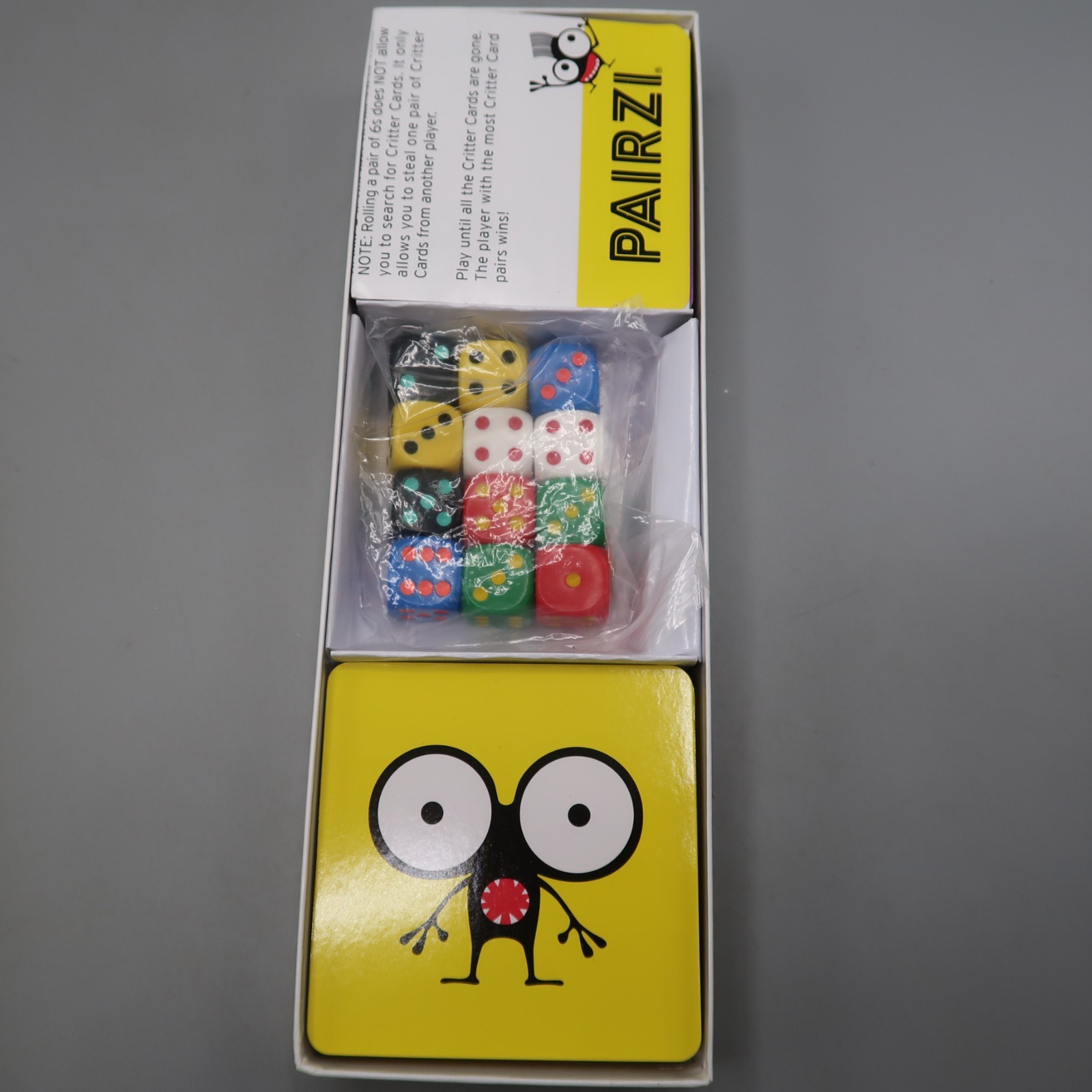 PAIRZI Matching Card Game Color Dice Critter Pairs Speed 2 – 6 Players