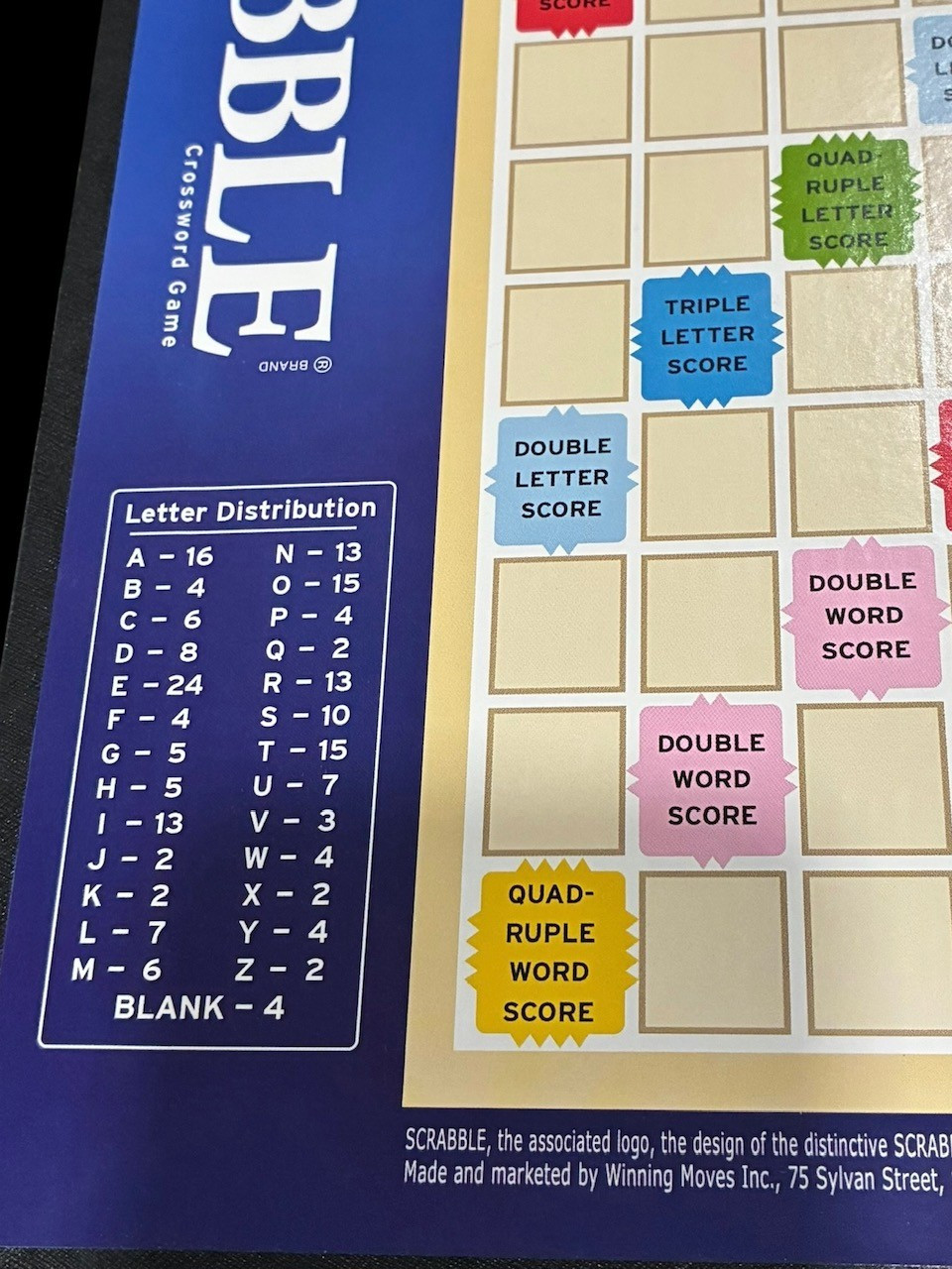 SUPER SCRABBLE 2014 Board Game 100%COMPLETE Scrabble Edition 200 Tile big board