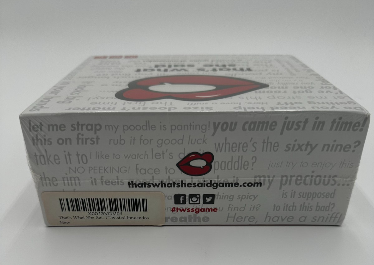 NEW Sealed That’s What She Said Adult Party Game Twisted Innuendos 17+