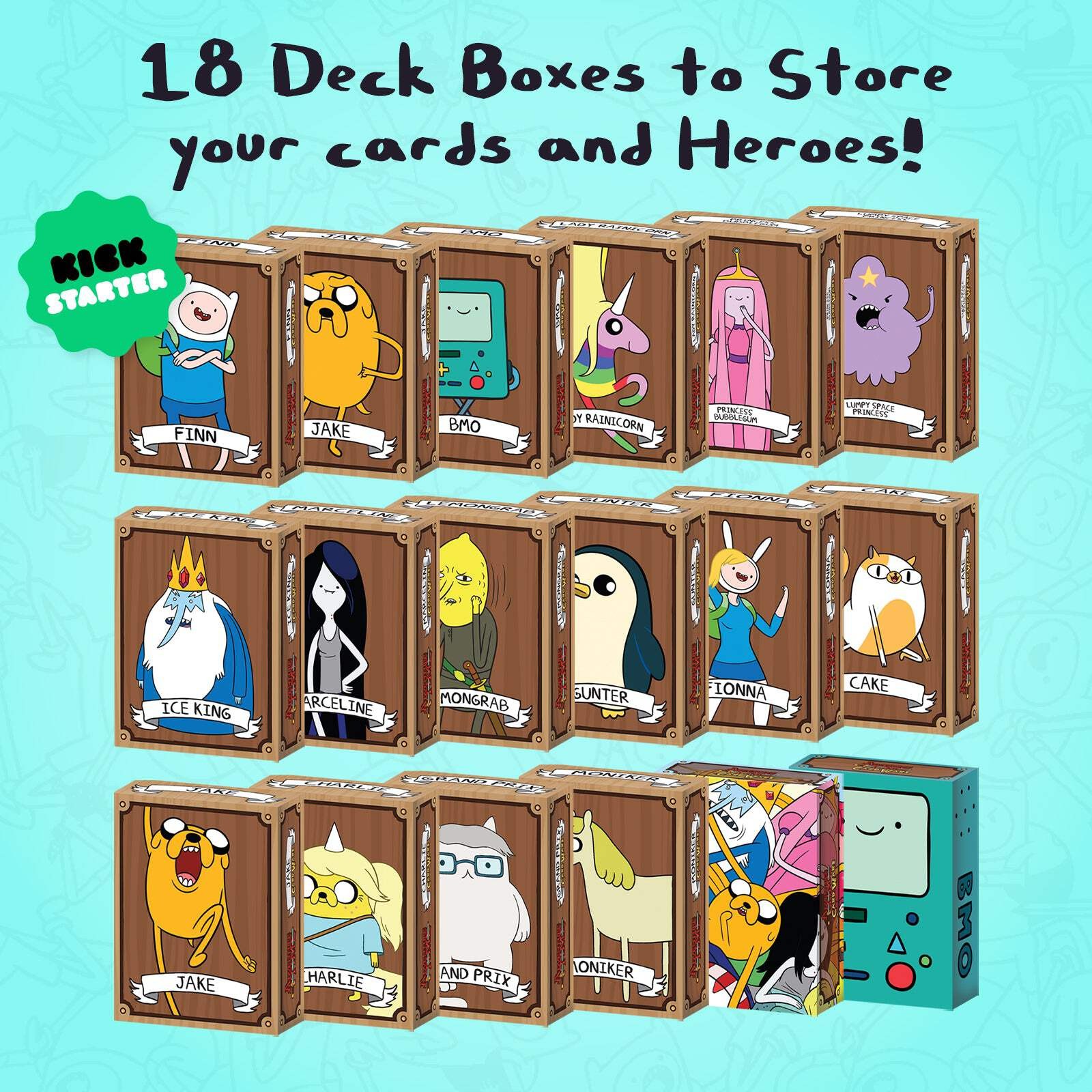 Adventure Time Card Wars: Tuck Boxes 2023 (Set of 18)