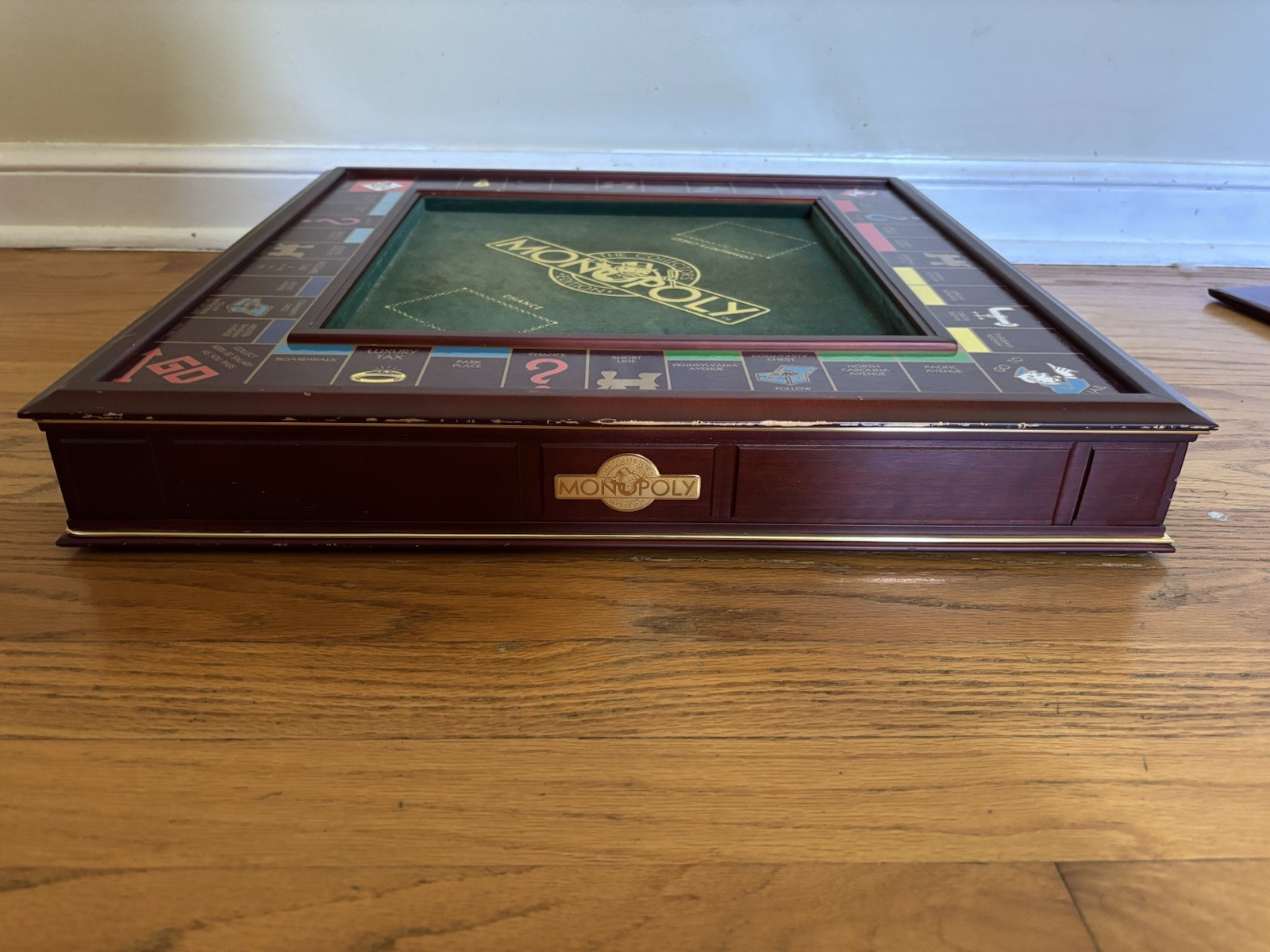 1991 Franklin Mint Monopoly Collector’s Edition Wooden Luxury Game See Pictures