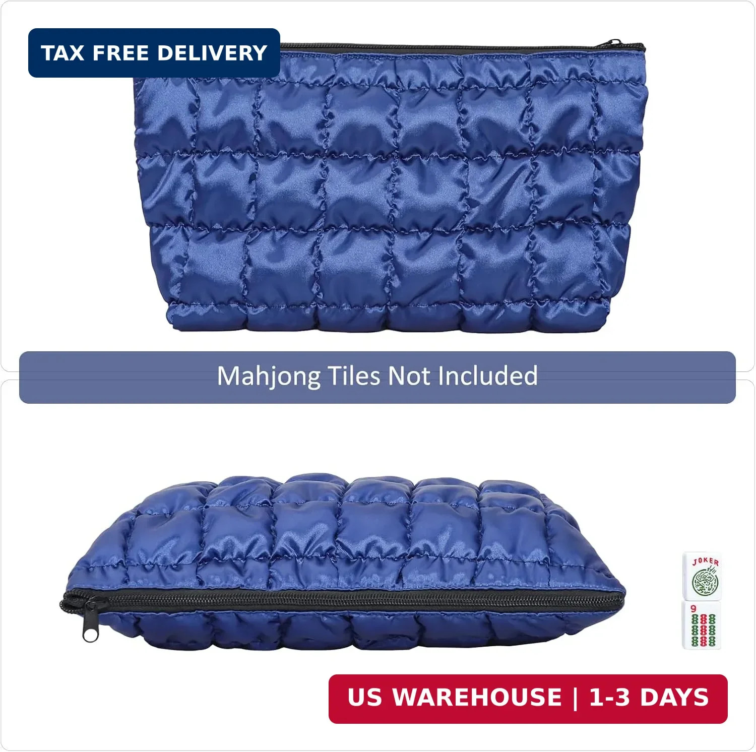 Jongyance Empty Mahjong Tiles Bag, Thickened Mahjong Bag for 166 American Mahjon