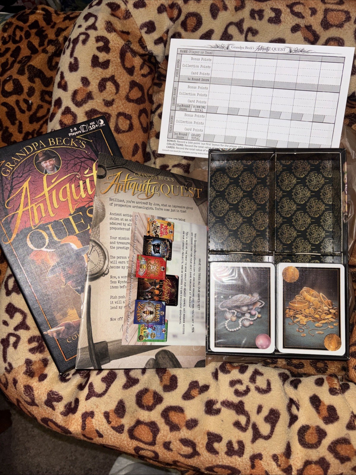 Antiquity Quest 1st Ed. Card Board Game by Grandpa Beck’s Games -Cards & Sealed