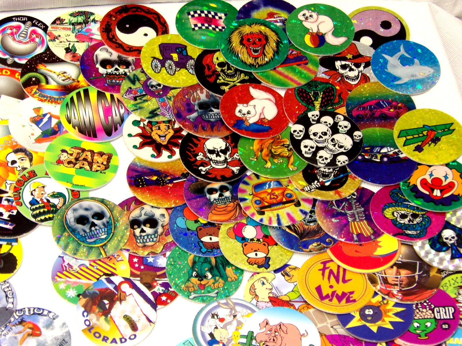 Pogs!• 200+ Pogs!• 5 Slammers!• See Pics & Description• FREE SHIPPING!!•
