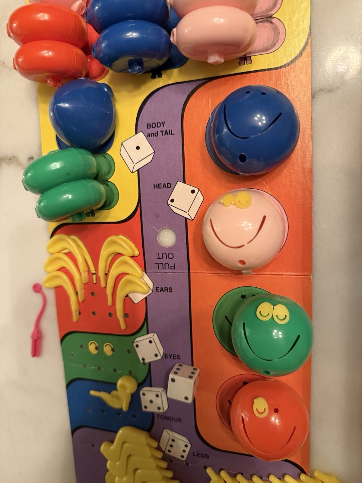 Vintage Schaper 1972 Cootie Game Original With Box Incomplete