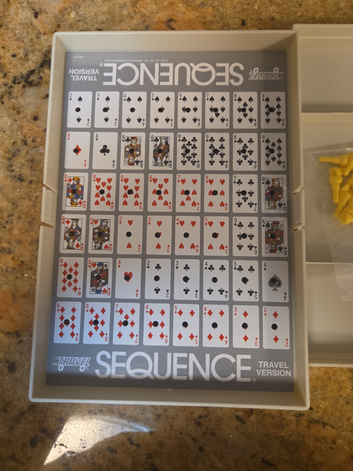 Jax Boardgame Travel Sequence New with travel case