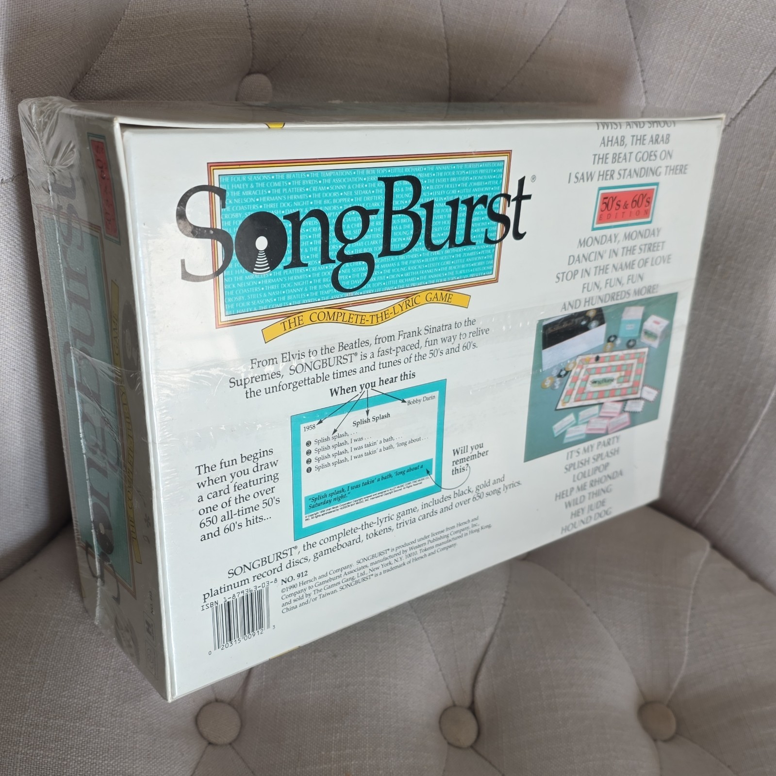SONG BURST Complete The Lyric Game 50’s & 60’s Edition From 1990 NEW/SEALED