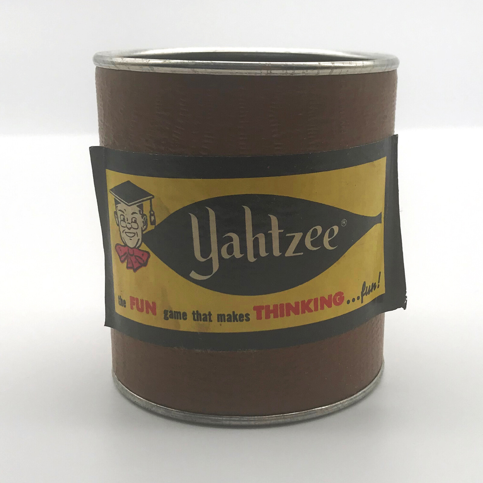 Vintage 1950’s-60’s Yahtzee – Replacement Dice Shaker Cup – E.S. Lowe Co #950