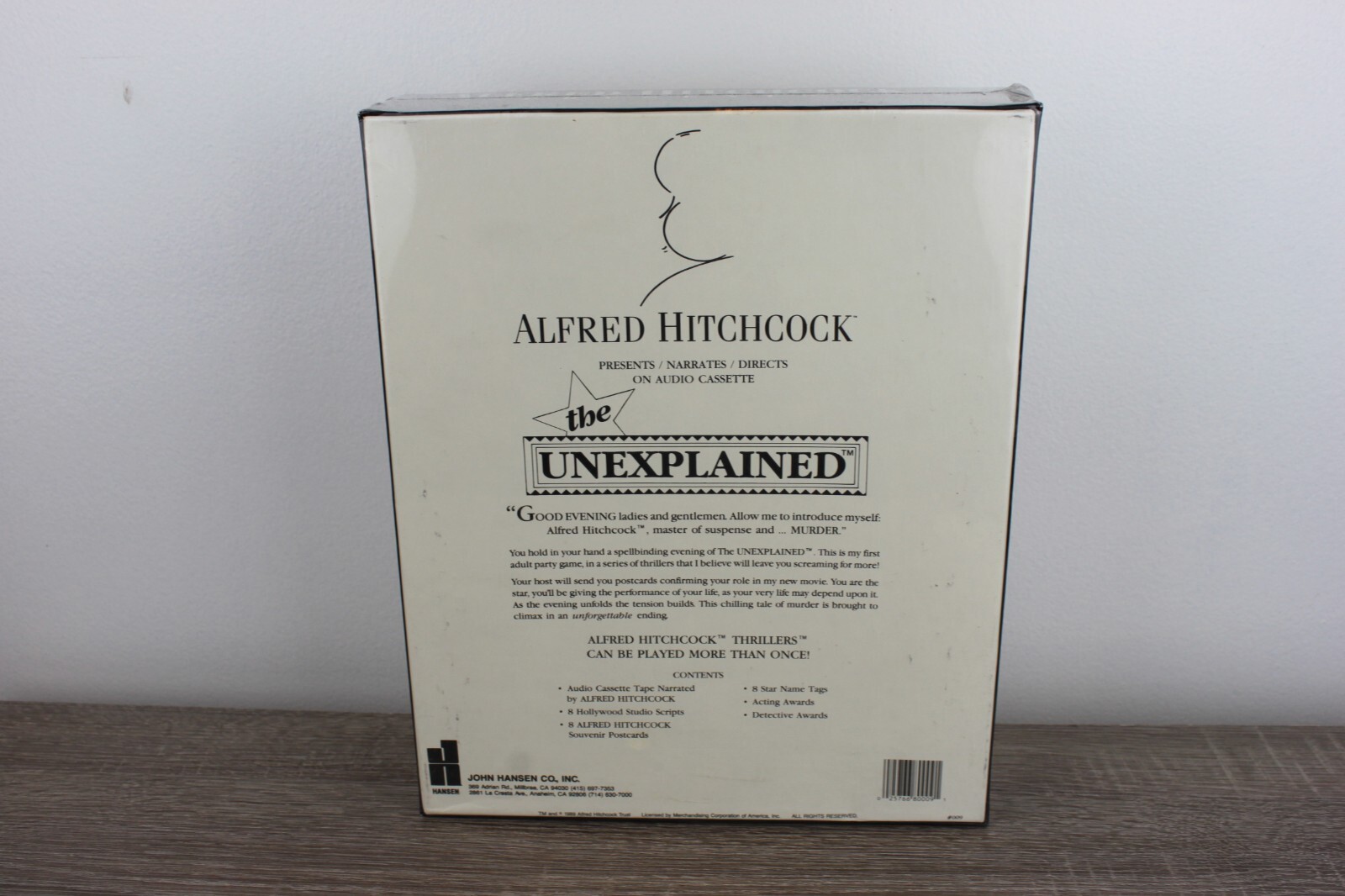 Alfred Hitchcock Mystery Thriller Adult Dinner Party Game 1989 Sealed NOS VTG