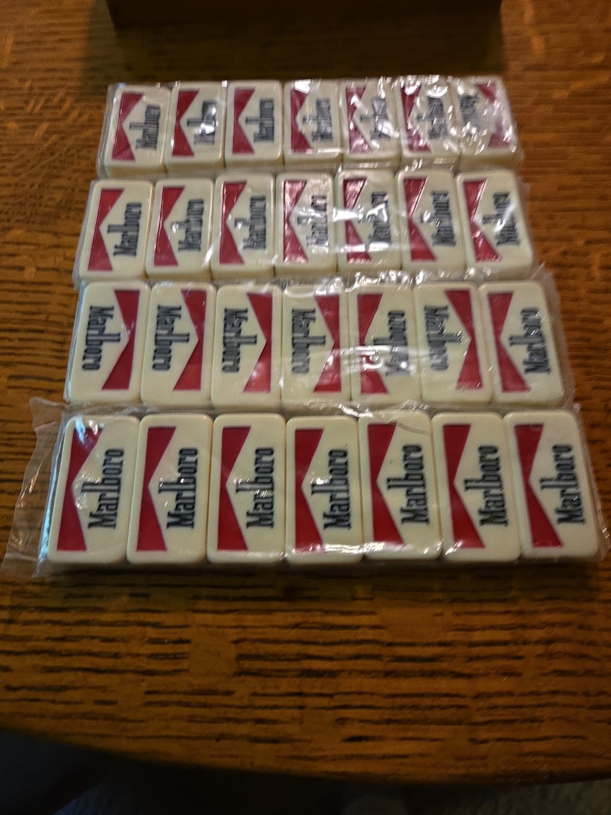 Vintage Marlboro Branded Dominoes Set w/ Box Sealed