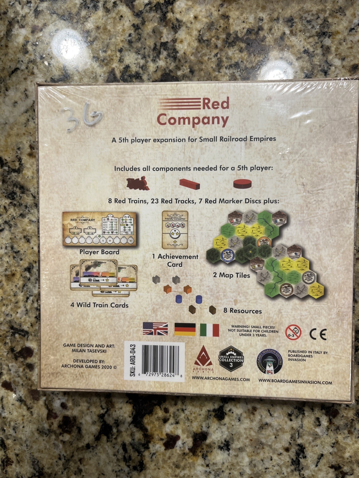 Small Railroad Empires: Red Company 5th Player Expansion Pack, BRAND NEW SEALED
