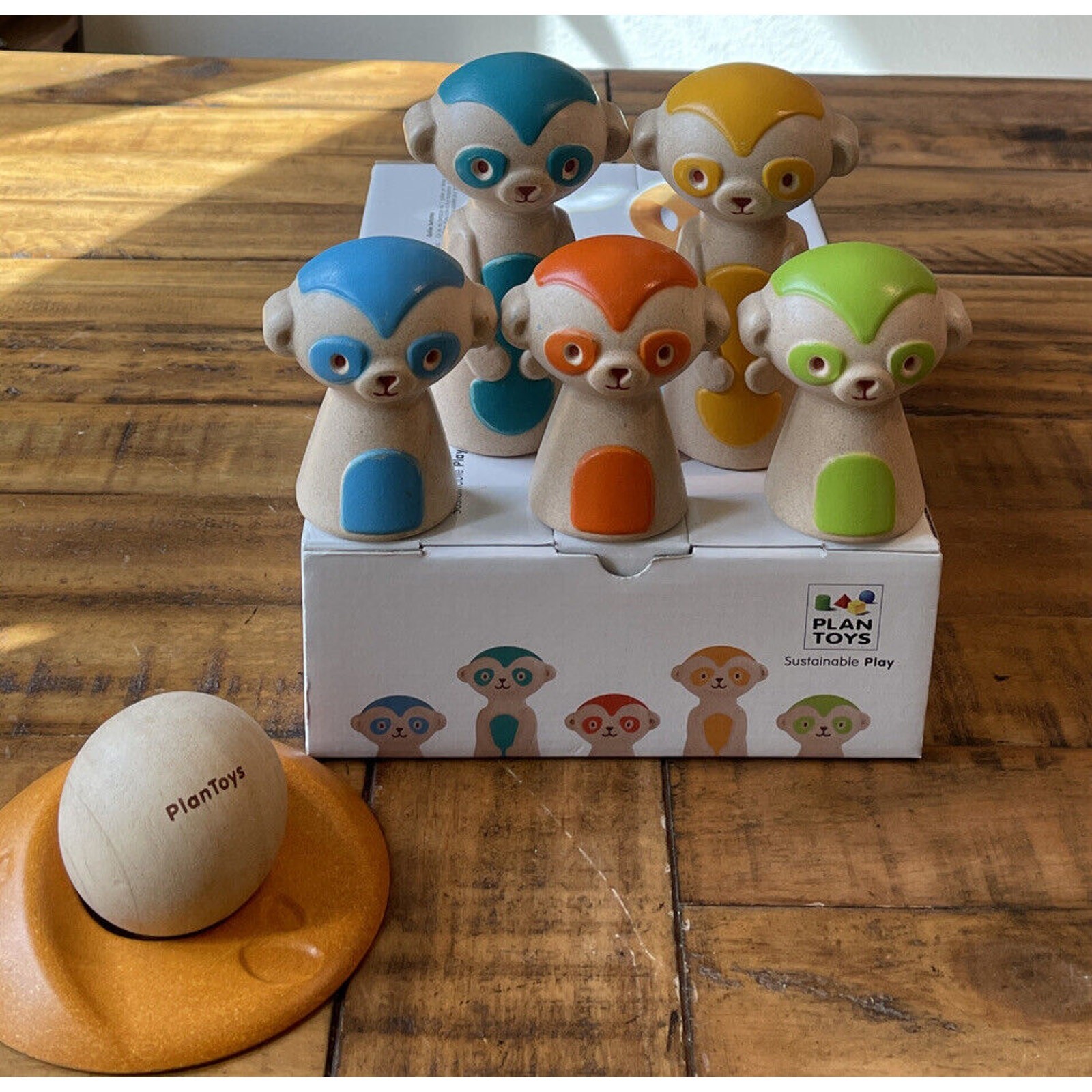 Plan Toys Meerkat Bowling – Ages 3+ | 1-4 players