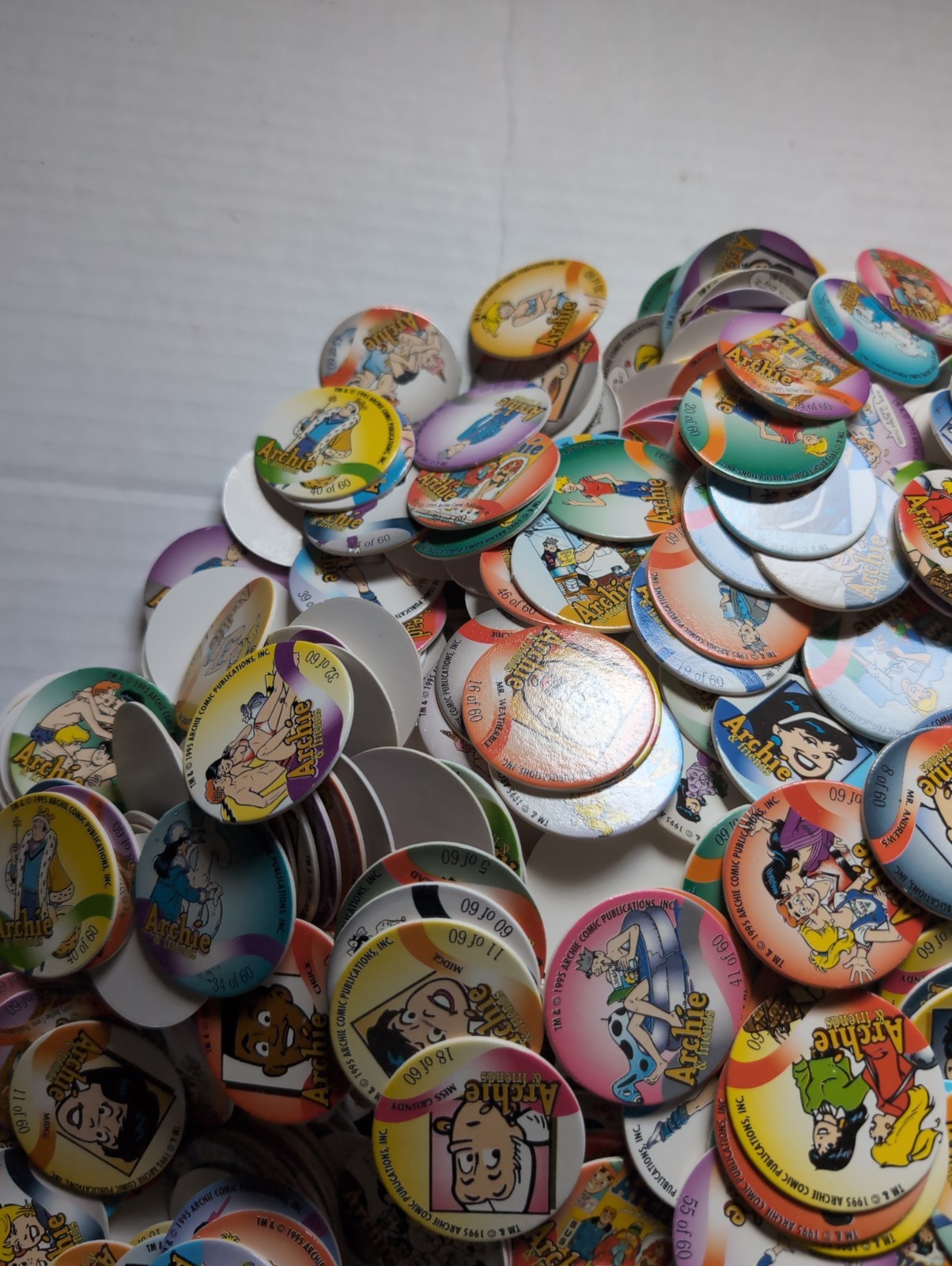 Pogs Pog Lot Archie Mix Lot Of 1000