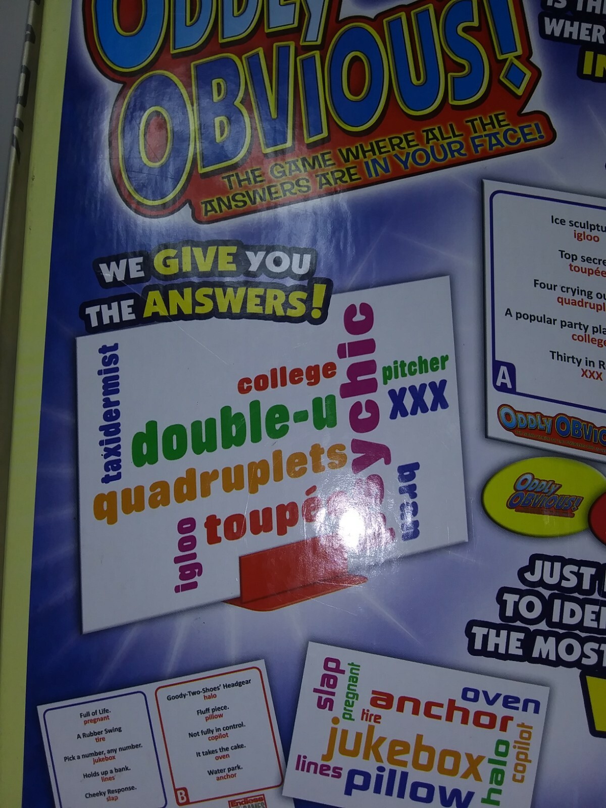 Endless Games Oddly Obvious! Card Game Fun Party Game Age 12+. 3 or more Players
