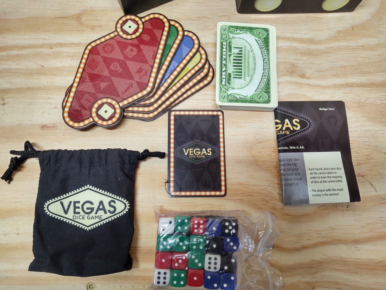 Vegas Dice Game 100% Complete Ravensburger Board Game Excellent Used Condition