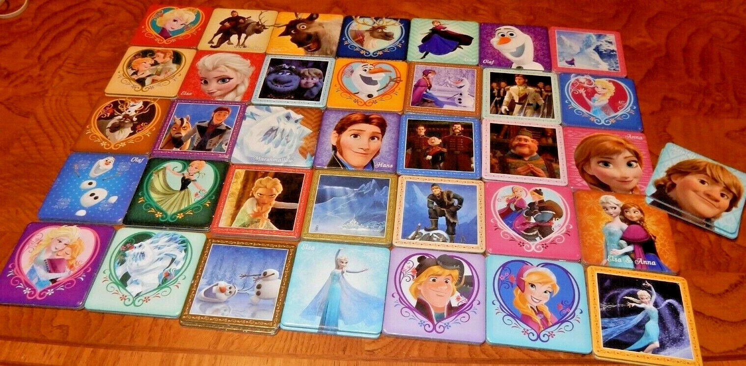 LN Disney FROZEN Anna Elsa Olaf Complete Memory Card Game Matching (NO BOX)
