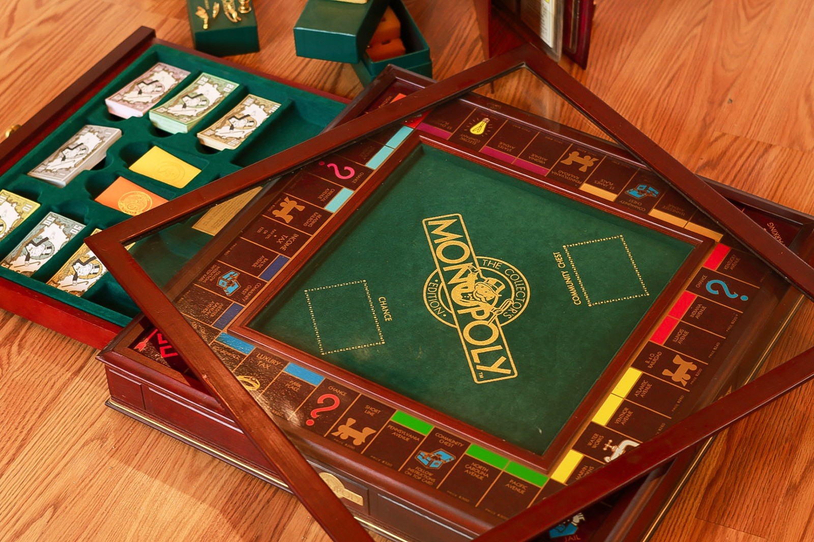 Monopoly The Collector’s Edition Franklin Mint Board Game Complete Set Ages 8+