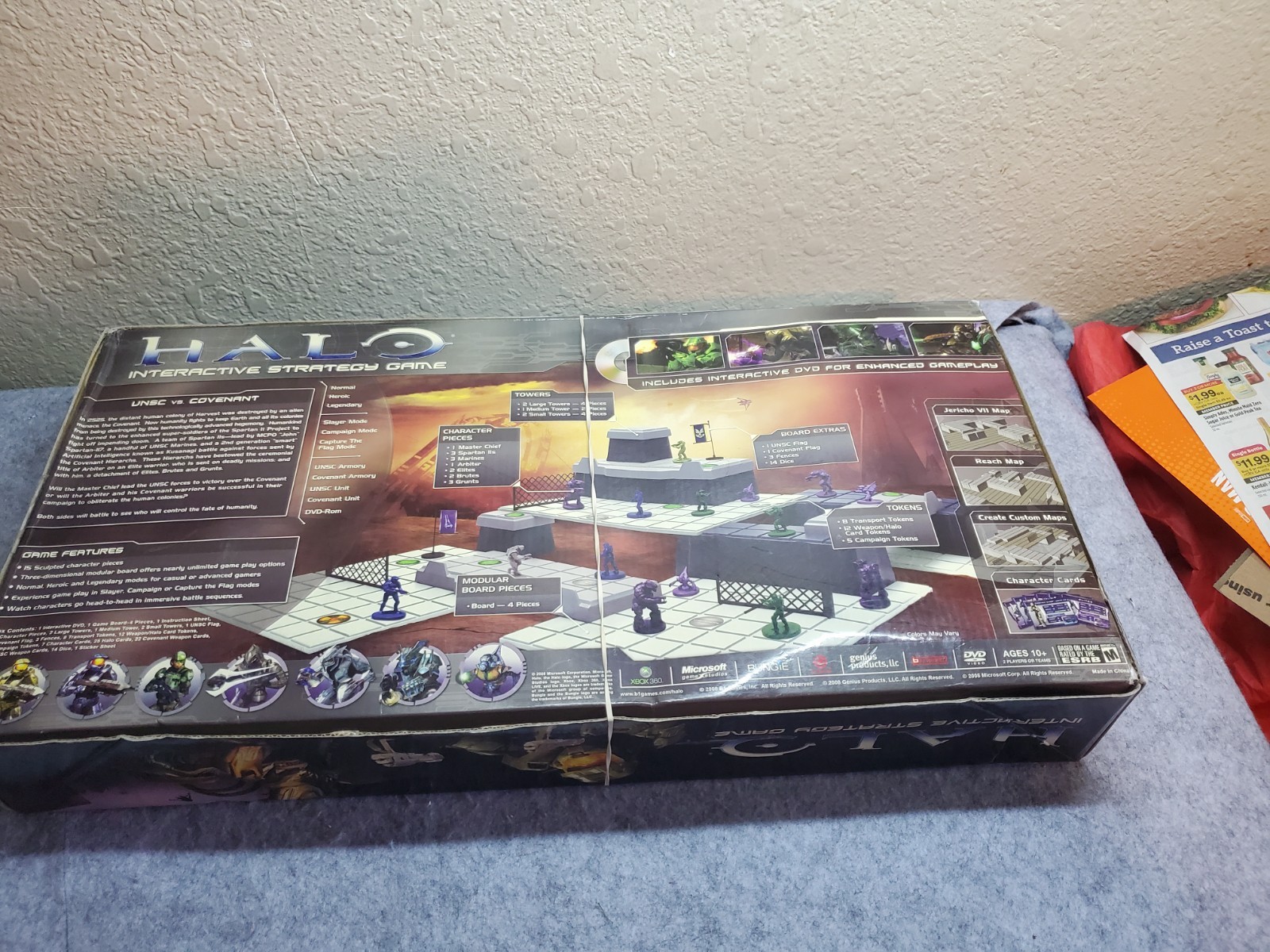 Halo Interactive Strategy Game Board Game Milton Bradley 2007, New in Open Box