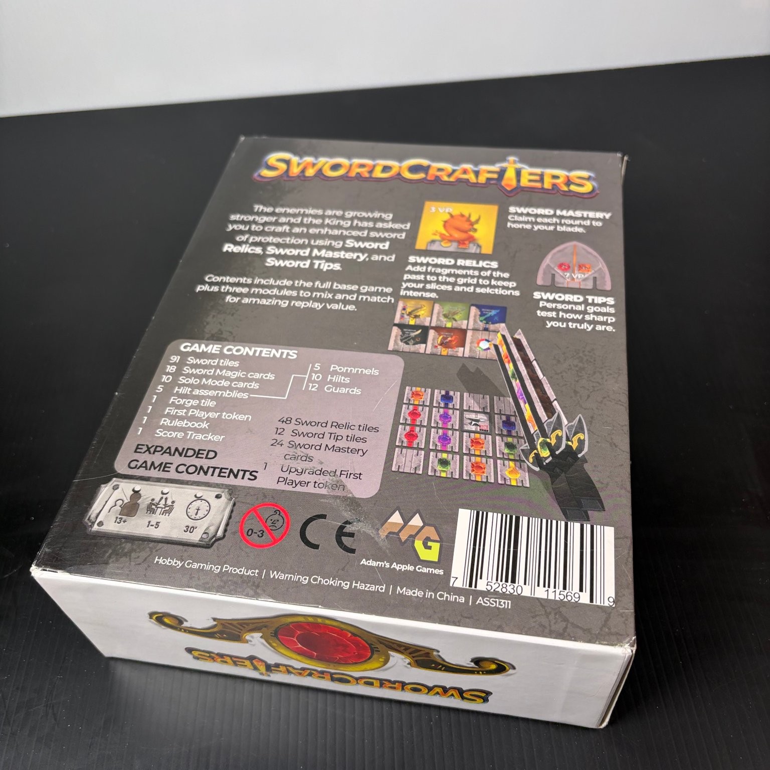 Swordcrafters Expanded Edition Board Game 1-5 Players Ages 13+ Complete