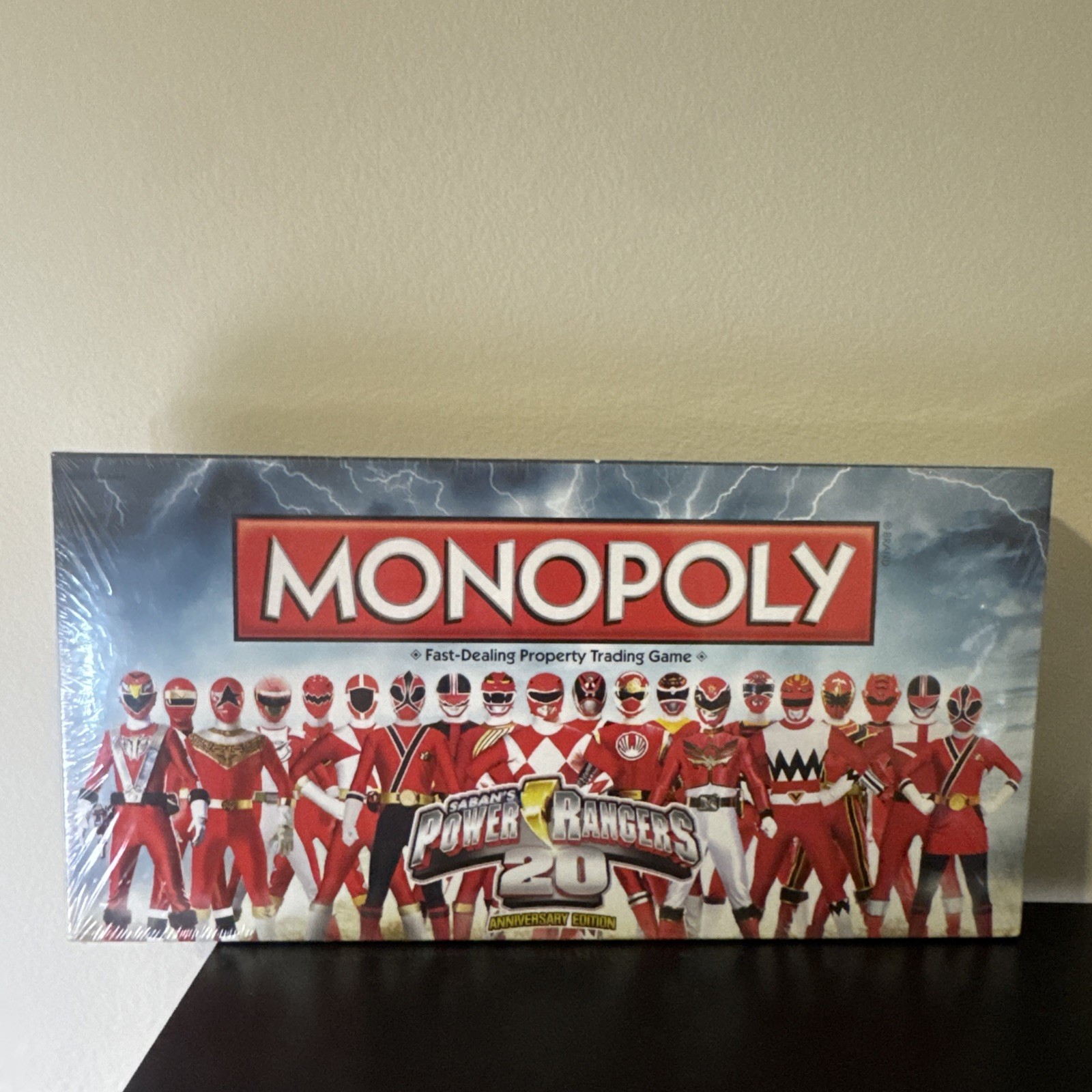 Power Rangers Monopoly Game 20th Anniversary Rare Hasbro Red Ranger Edition
