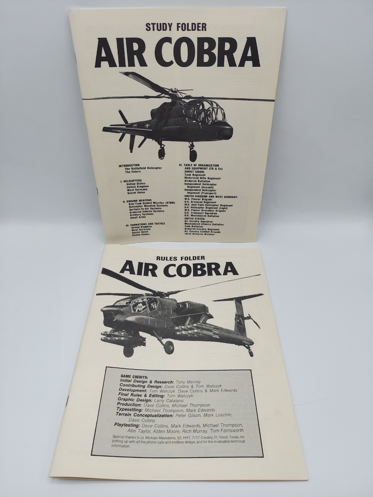 Unpunched Vintage 1980 AIR COBRA Operational Studies Group OSG War Game Complete