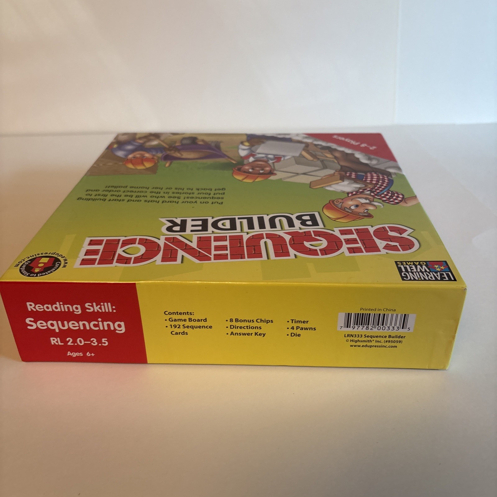 Learning Well Sequence Builder Reading Skill Board Game Ages 6+ RL 2.0-3.5 NEW