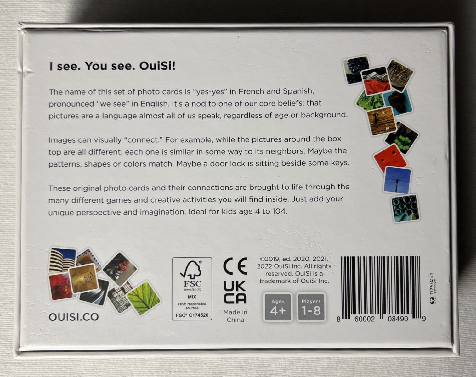 OuiSi: Creative Photo Card Games that Ignite a Sense of Connection, Open Box