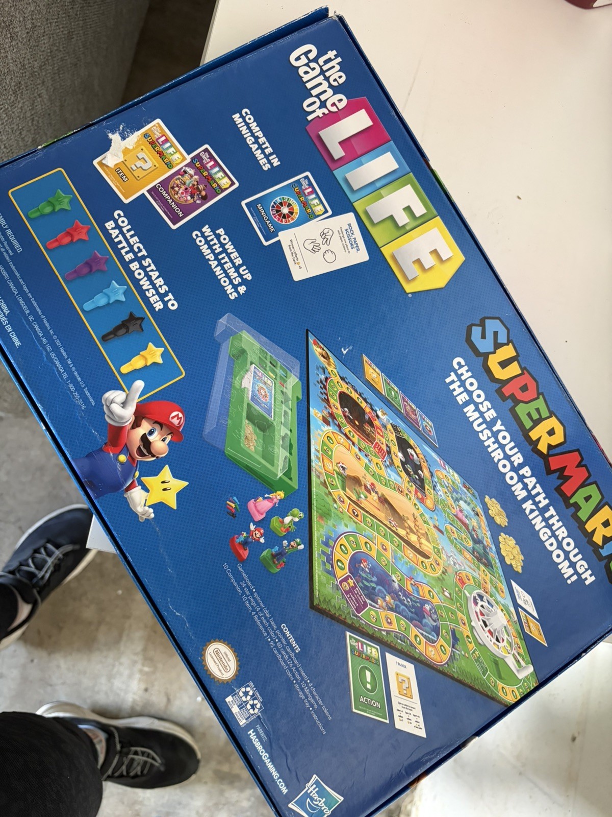 Life: Super Mario Edition board game New** Sealed
