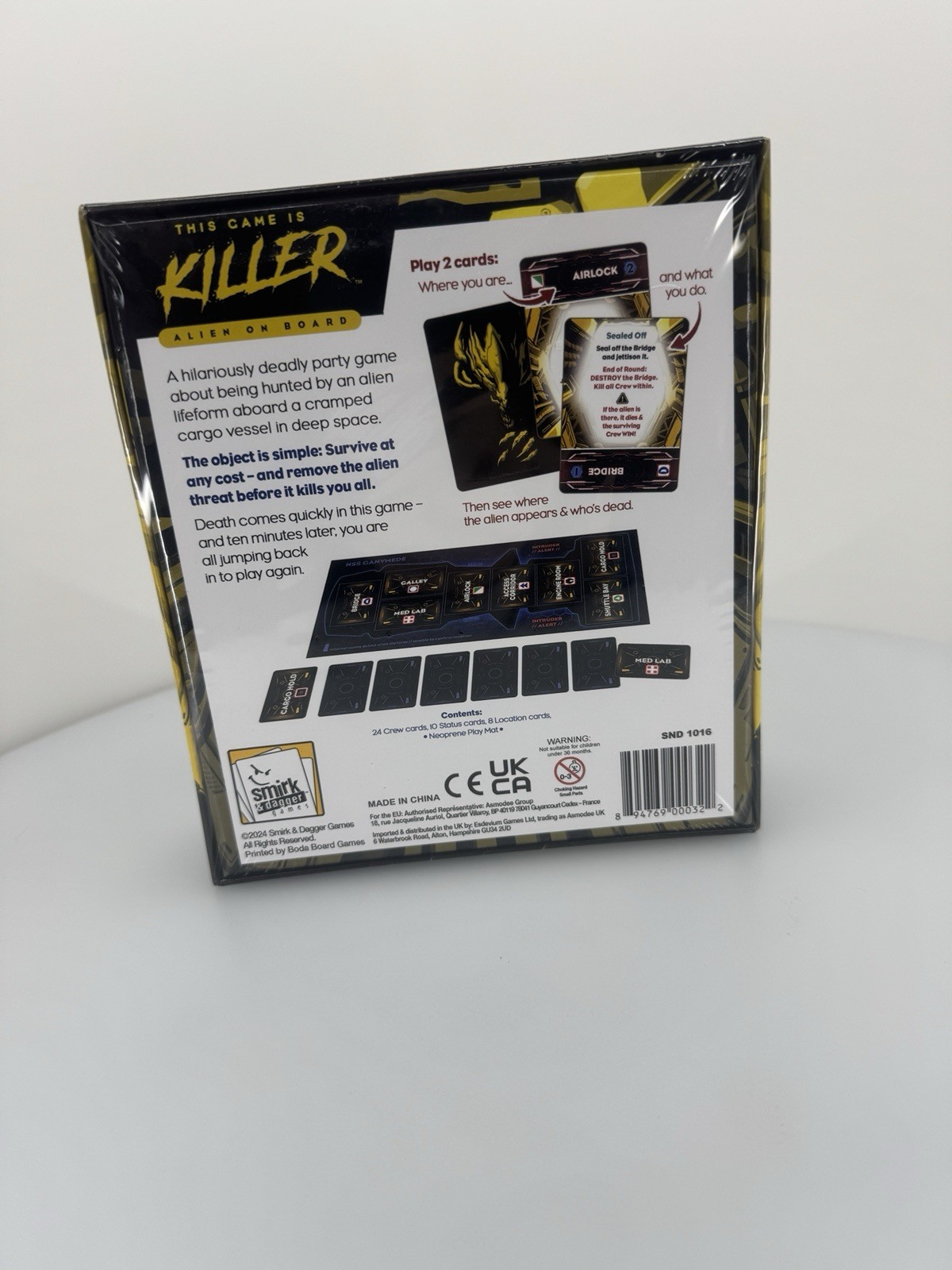 This Game Is Killer Alien On Board Card Game Smirk & Dagger Family Party Board