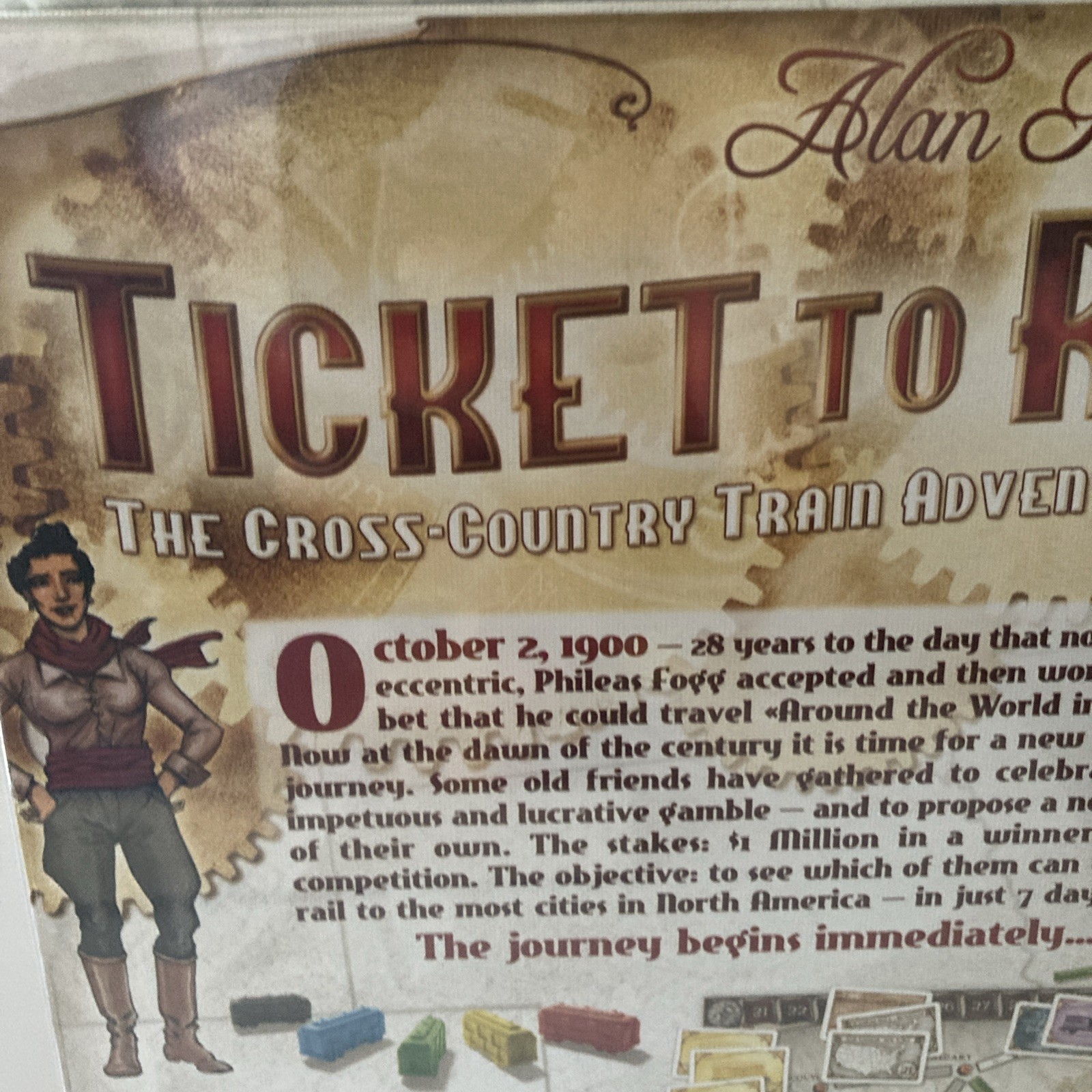 TICKET TO RIDE DAYS OF WONDER ALAN R MOON GERMAN GAME OPEN BOX SEALED PACKAGES
