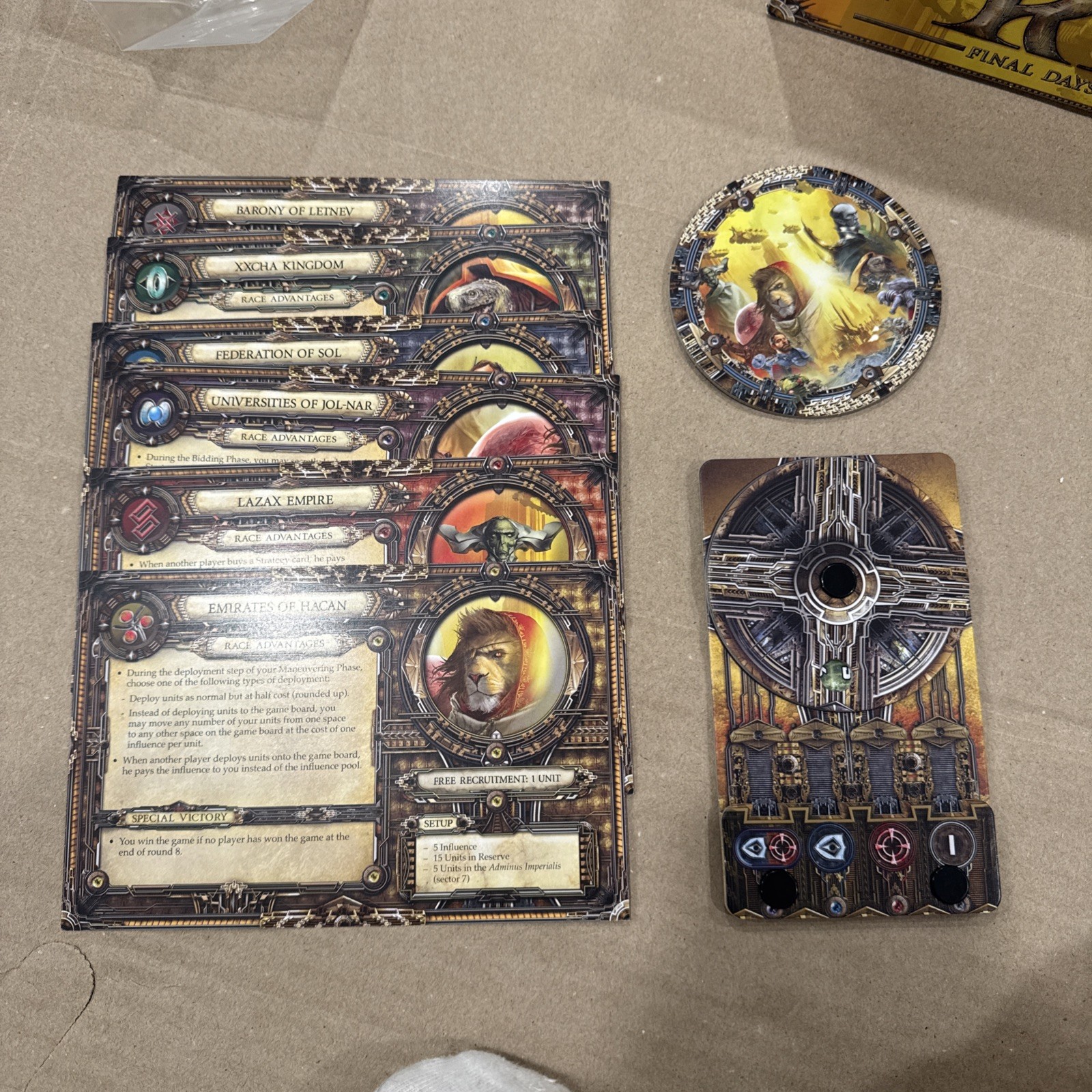 Twilight Imperium Rex Final Days of An Empire Board Game