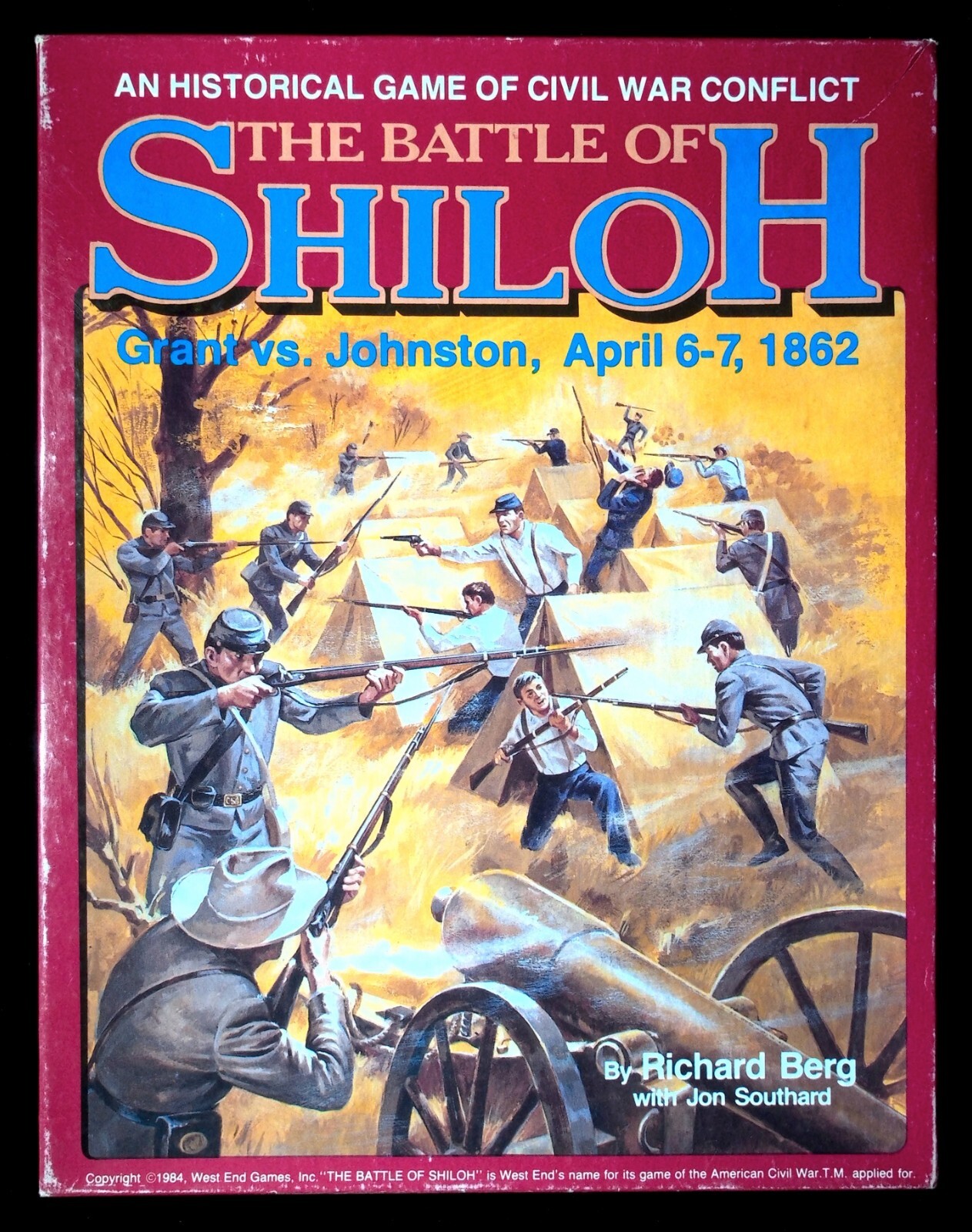 THE BATTLE OF SHILOH::West End Games::©1984::Unpunched::Open Box